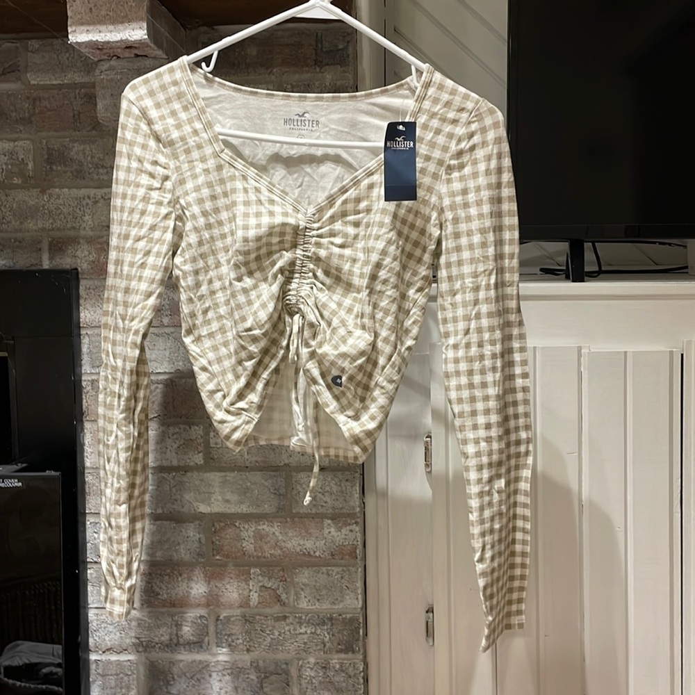 Hollister plaid top